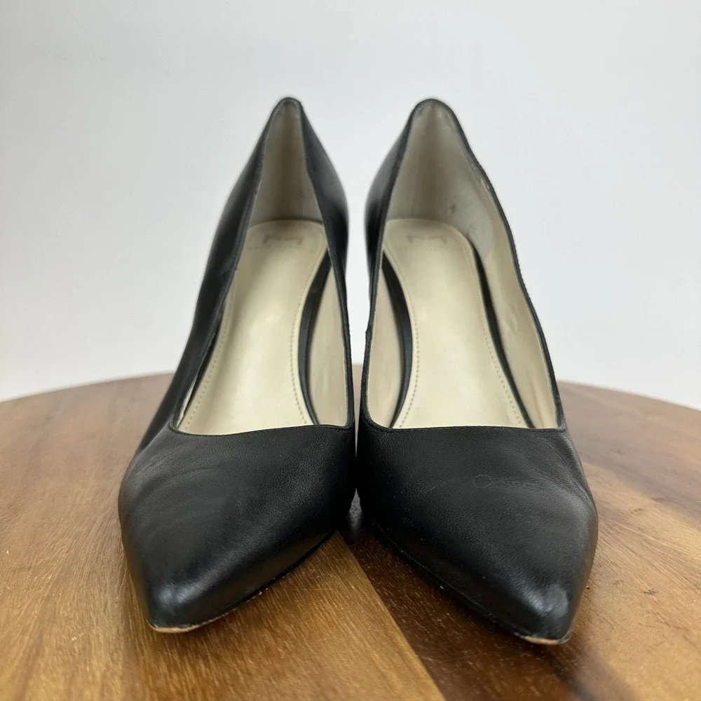 Womens Marc Fisher LTD Abilene‎ Black Leather High Heeled Pumps Size 9 M GUC